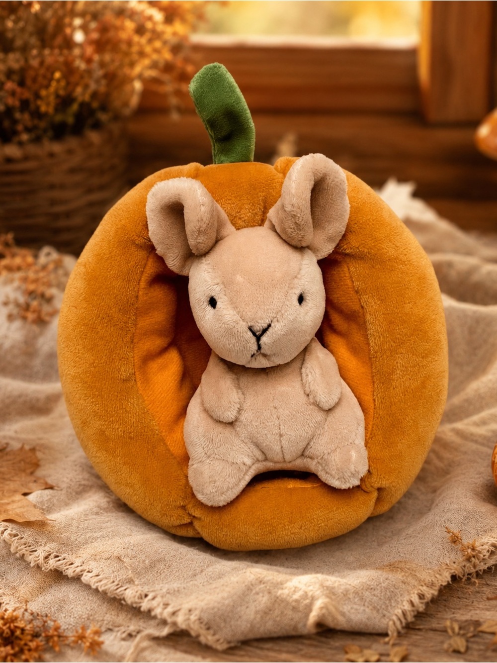 Jellycat Brambling Mouse Pumpkin Plush NWT Retired Rare Halloween 2022 new tags